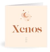 Geboortekaartje naam Xenos m1