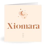 Geboortekaartje naam Xiomara m1