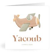 Geboortekaartje naam Yacoub j1