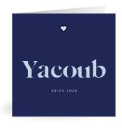 Geboortekaartje naam Yacoub j3