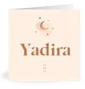 Geboortekaartje naam Yadira m1