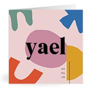 Geboortekaartje naam Yael m2