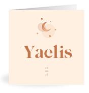 Geboortekaartje naam Yaelis m1
