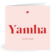Geboortekaartje naam Yamha m3