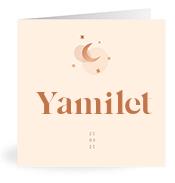 Geboortekaartje naam Yamilet m1