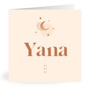 Geboortekaartje naam Yana m1
