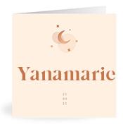 Geboortekaartje naam Yanamarie m1