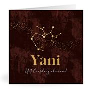 Geboortekaartje naam Yani u3