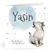 Geboortekaartje naam Yasin j4