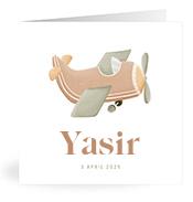 Geboortekaartje naam Yasir j1