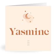 Geboortekaartje naam Yasmine m1