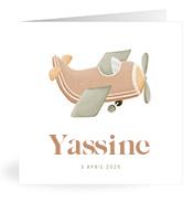 Geboortekaartje naam Yassine j1