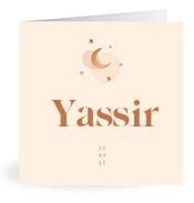 Geboortekaartje naam Yassir m1
