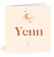 Geboortekaartje naam Yenn m1