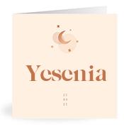 Geboortekaartje naam Yesenia m1