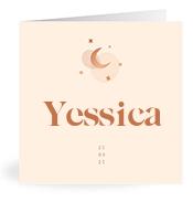 Geboortekaartje naam Yessica m1