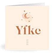 Geboortekaartje naam Yfke m1