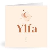 Geboortekaartje naam Ylfa m1