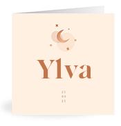 Geboortekaartje naam Ylva m1