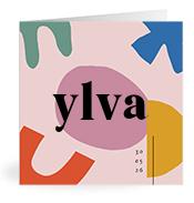Geboortekaartje naam Ylva m2