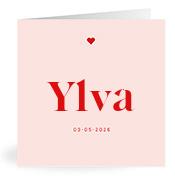 Geboortekaartje naam Ylva m3