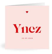 Geboortekaartje naam Ynez m3