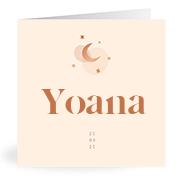 Geboortekaartje naam Yoana m1