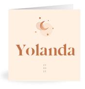 Geboortekaartje naam Yolanda m1