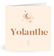Geboortekaartje naam Yolanthe m1