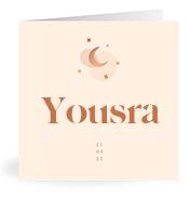 Geboortekaartje naam Yousra m1