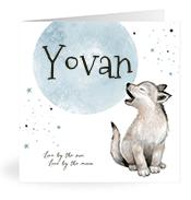 Geboortekaartje naam Yovan j4