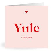 Geboortekaartje naam Yule m3