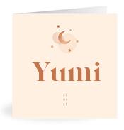 Geboortekaartje naam Yumi m1