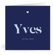 Geboortekaartje naam Yves j3