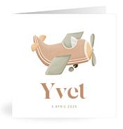 Geboortekaartje naam Yvet j1