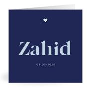 Geboortekaartje naam Zahid j3