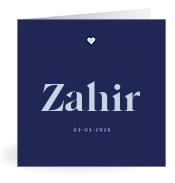 Geboortekaartje naam Zahir j3