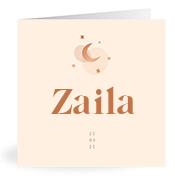 Geboortekaartje naam Zaila m1