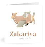 Geboortekaartje naam Zakariya j1