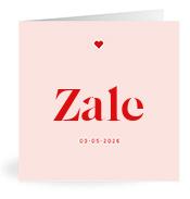 Geboortekaartje naam Zale m3