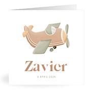 Geboortekaartje naam Zavier j1