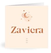 Geboortekaartje naam Zaviera m1