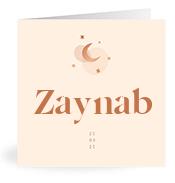Geboortekaartje naam Zaynab m1