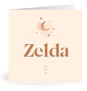 Geboortekaartje naam Zelda m1