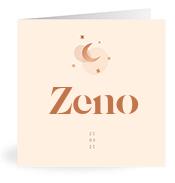 Geboortekaartje naam Zeno m1