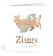 Geboortekaartje naam Ziggy j1