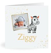 Geboortekaartje naam Ziggy j2