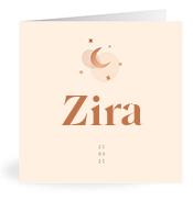 Geboortekaartje naam Zira m1