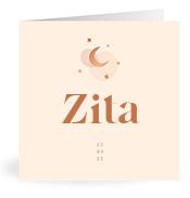 Geboortekaartje naam Zita m1