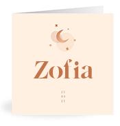 Geboortekaartje naam Zofia m1